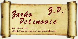 Žarko Pelinović vizit kartica